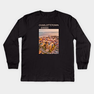 Charlottetown Prince Edward Island Canada City Skyline Cityscape Gift for Canadian Canada Day Present Souvenir T-shirt Hoodie Apparel Mug Notebook Tote Pillow Sticker Magnet Kids Long Sleeve T-Shirt